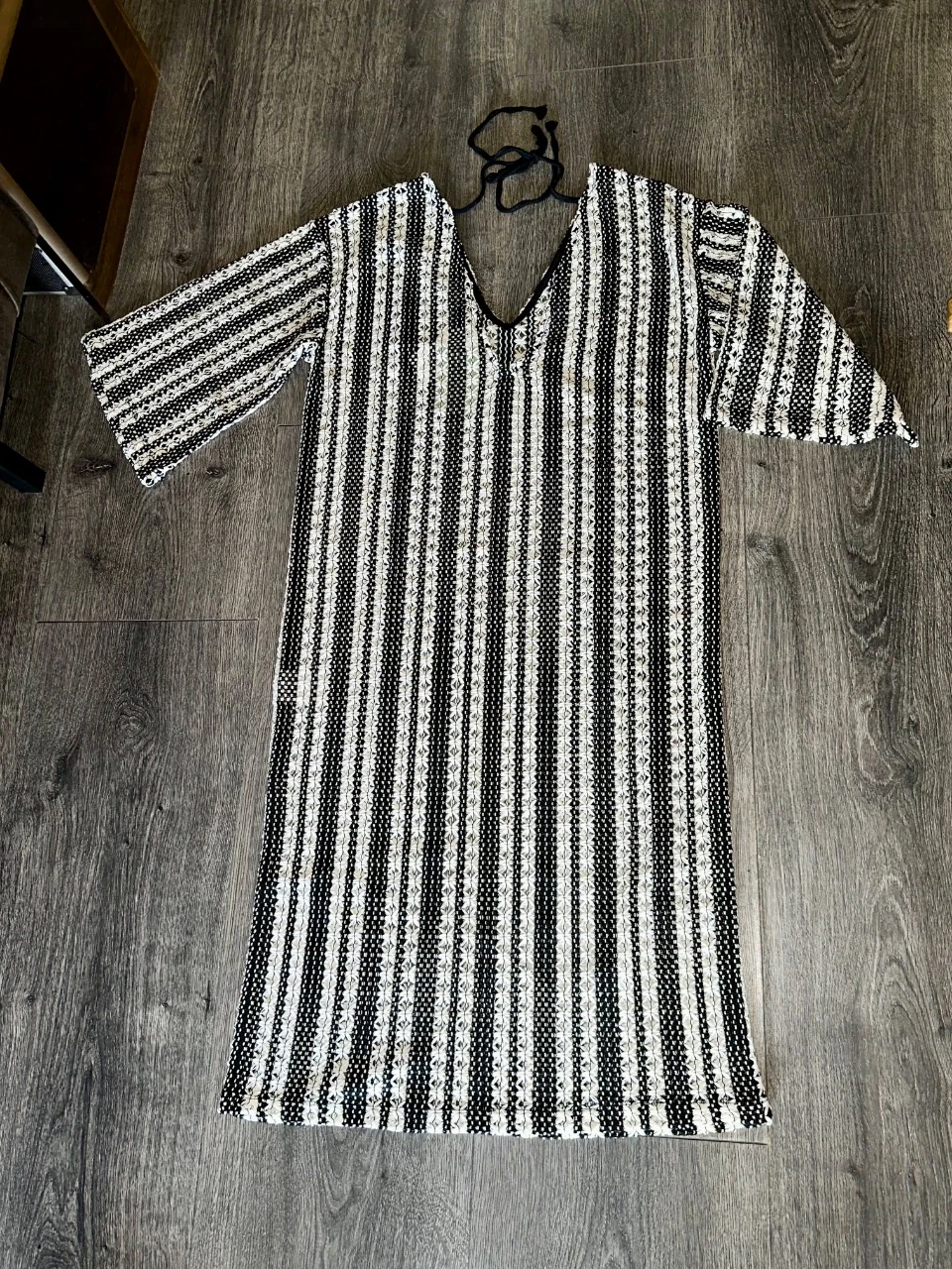 Strandjurk / Tuniek H&M zwart & wit gehaakt – photo 5